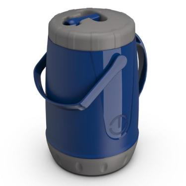 Imagem de Garrafa Térmica Pávia Jarra Para Tererê Azul 2,5l Unitermi