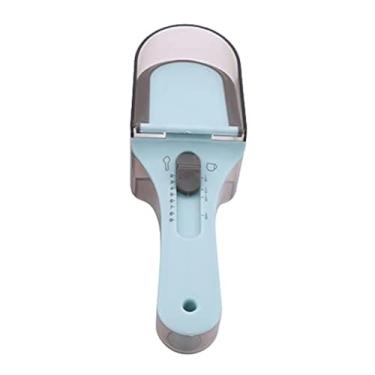 Imagem de Conjunto de colheres de medição ajustáveis, 1 peça, colher de medição magnética, colher de sopa grande e colher de chá pequena, medidas para sólido/pó/líquido (grande)