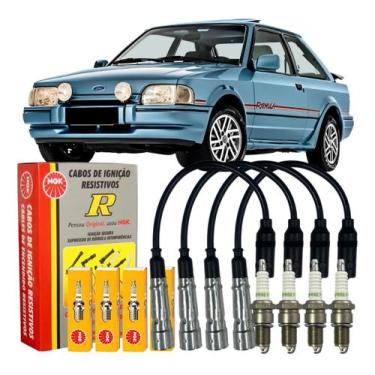 Imagem de Jogo Cabo E Vela De Ignição Parati Gol Escort Xr3 Royalle Passat Santa