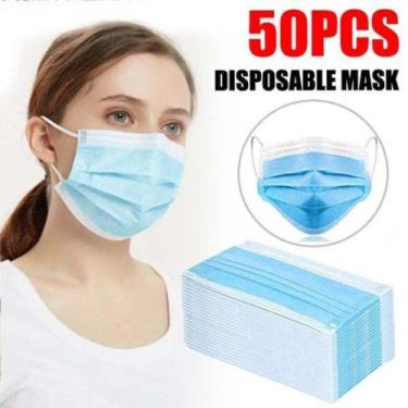 Imagem de Máscara Cirúrgica Tripla Descartável 50 unidades  - Lojadosepis