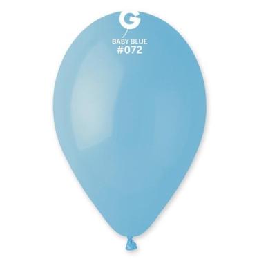 Imagem de Balão de Festa Látex Liso - Baby Blue (Azul Bebê) 072 - Gemar - Rizzo