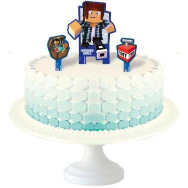 Imagem de Authentic Games Topper Bolo c/3 - Festcolor