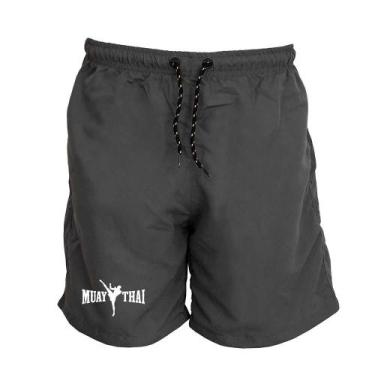 Imagem de Short Masculino Tactel Muay Thai Conforto Academia Treino - Ragor, P, 