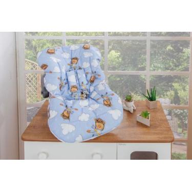 Imagem de Capa Almofadada Para Bebê Conforto Estampa Baby + Proteção Para Cinto 