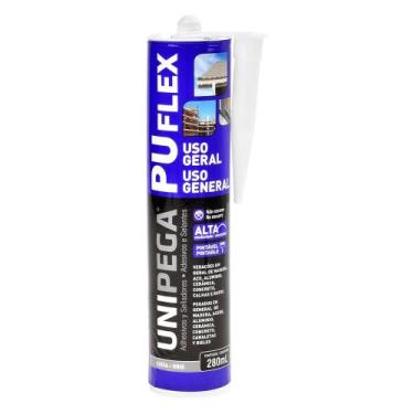 Imagem de Cola Silicone Selante PU Flex Uso Geral Cinza 280ml - Unipega