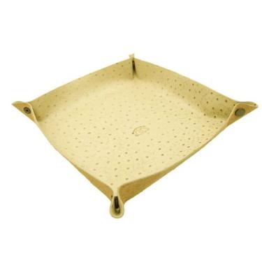 Imagem de Organizador de Mesa em Couro Porta Treco Amarelo - Pé Na Estrada