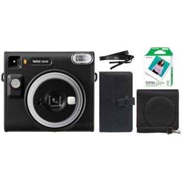 Imagem de Fujifilm Câmera instantânea Instax Square SQ40 preta + 20 impressões de filme Instax + mais