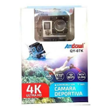 Imagem de Câmera Sportiva 4K Andowl Action Wifi Branco - DRAIK