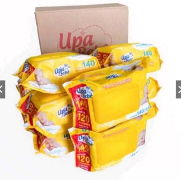 Imagem de Caixa Com 840 Unidades Lencinhos Bebe Toalha Umedecido Marca   - Upa B