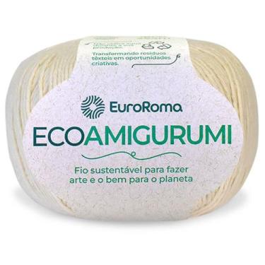 Imagem de Fio Ecoamigurumi Euroroma 254m Linha Amigurumi Várias Cores, 0100 - Cr