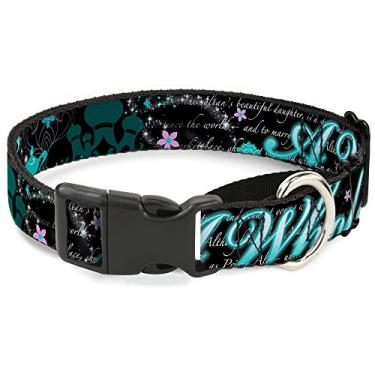 Imagem de Buckle-Down Coleira de cachorro gamarra Aladdin A Whole New World Story Script 23 a 38 cm 2,5 cm de largura