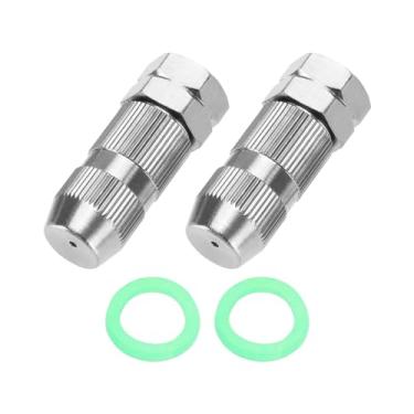 Imagem de The Lord of the Tools 2 pontas de bocal de pulverizador agrícola 1,5 mm com arruela pulverizador bocal de liga pulverizador bocal de alta pressão para gramados campos agrícolas jardins de vilas