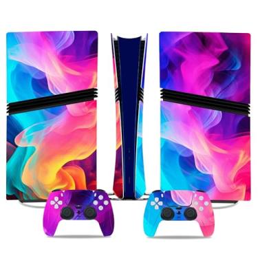 Imagem de Adesivo Skin para PS5 Pro Digital Edition, capa protetora de vinil para console e controle PS5 Pro (multi)