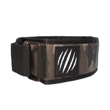 Imagem de Cinto de levantamento de peso APEX de couro premium Bear KompleX, suporte abdominal e traseiro, levantamento de peso, agachamento, crossfit e treinamento de peso, fechos de baixo perfil (Camo, Small)