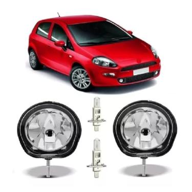 Imagem de Par Farol De Milha Punto 2008 2009 2010 2011 2012 2013 2014 2015 2016 2017 + Lâmpada