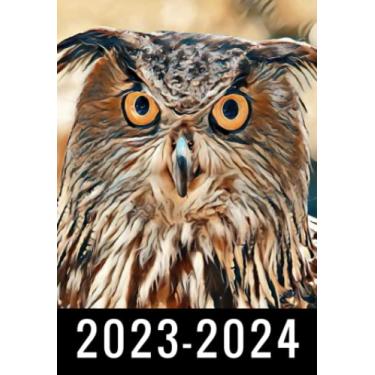 Imagem de Owl 2-Year 2023-2024 Pocket Planner: Monthly Calendar & Agenda Organizer, Monthly Appointment Book, Jan 2023 Dec 2024 Personal Time Management, Agenda ... your next 2 years, Gifts For Owl lovers.