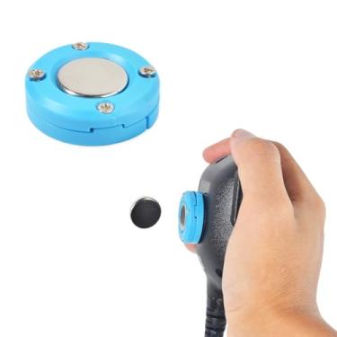 Imagem de UAYESOK Gancho magnético CB para microfone, suporte de microfone de rádio móvel, suporte portátil para carro, caminhão, suporte para Kenwood Motorola QYT microfone transceptor móvel
