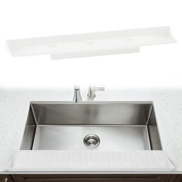Imagem de Ninjatiger Protetor de borda de pia – 11 x 66 cm para pia de cozinha protetor de silicone para pia de cozinha protetor de borda para bancada de granito de quartzo adequado para bancada de pia de 9 a