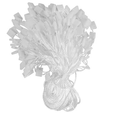 Imagem de pson 1000 peças de etiquetas de fio de nylon de 16,7 cm, prendedor de pressão branco para etiquetas de roupas, etiquetas de preço de joias e marcação de mercadorias