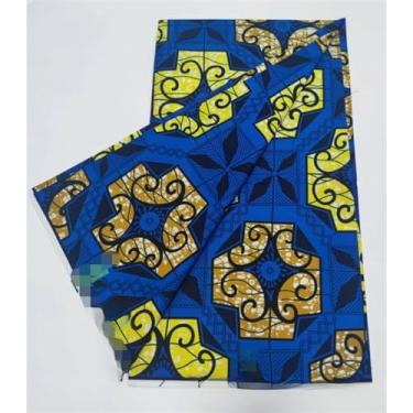 Imagem de Tecido Africano Cera Real Estampa Dourada Soft Pagne Ankara Material de Algodão Prata Nigeriana Gana para Festa de Casamento Vestido para Costurar (conforme a imagem-16)