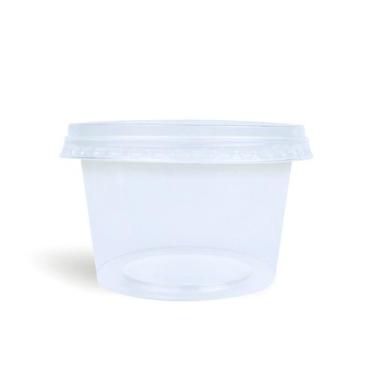 Imagem de Pote Redondo com Tampa Freezer e Micro-ondas 140ml c/25 Unidades - JBM
