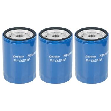 Imagem de PF2232 Filtro de óleo compatível com Chevy GMC 6.6L Duramax Diesel Substitui PF2232 88917036 12677108 (conjunto de 3)