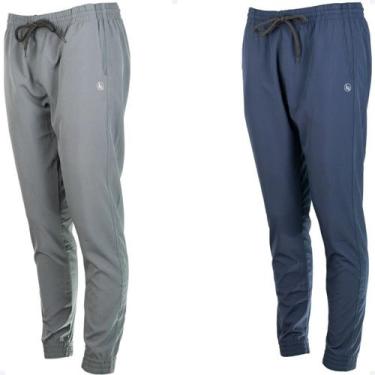 Imagem de 2 Calças Tactel Jogger Elastano Com Punho Slim 2 Bolsos 020 - Geral, 1