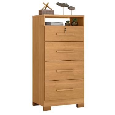 Imagem de Cômoda com Chave 4 Gavetas Primordial Max Zanzini