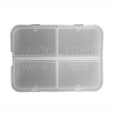 Imagem de Porta Comprimidos 4 Compartimentos Uso Diário CRISTAL 3B