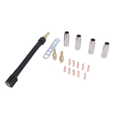Imagem de 18pcs Tig Kit de Tocha de Soldagem Mig Bicos Flexíveis No Pescoço de Contato Com Dicas para Mb15 15ak Tocha de Soldagem