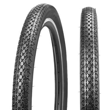 Imagem de Balinge 1 pacote de pneus de substituição dobráveis de 66 cm x 5,4 cm para bicicleta Beach Cruiser, pneus de bicicleta para bicicletas de passeio, antiderrapante, preto/1 pneu, 26 x 2,125