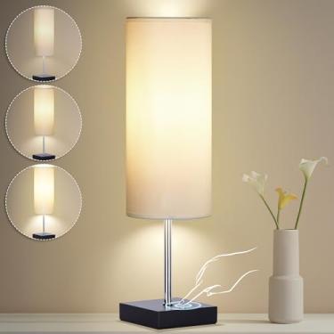 Imagem de AVV Abajur De Mesa Sem Fio, Abajur Operado Por Bateria De 5000 Mah Para Mesa De Cabeceira, Abajur De Mesa Sem Fio Alimentado Por Bateria De 3 Modos, Abajur Recarregável Com Controle De Toque Para Qu