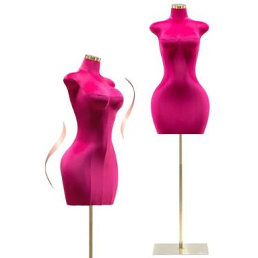 Imagem de ZICHOUYING Manequim Feminino Curvilíneo Plus Size, Manequim Ajustável Com Base Quadrada De Metal, Display De Corpo Inteiro Para Loja De Roupas, Alfaiataria Ou Escritório De Design, Ajustável De 61 A