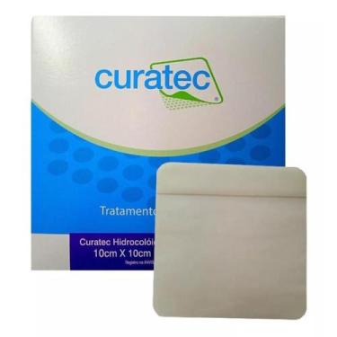 Imagem de Kit 5 Curativos Hidrocolóide Plus Extrafino 10x10cm Feridas Pele Lesio