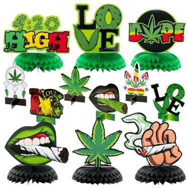 Imagem de OSNIE 12 peças de mesa temáticas de favo de mel, decoração de festa de aniversário, suprimentos para cabine de fotos para adultos