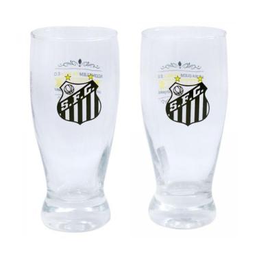 Imagem de Jg 2 Copos De Vidro 350ml Santos - mileno