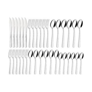 Imagem de Faqueiro Tramontina Búzios em Aço Inox 36 Peças, Inox, 36 peças