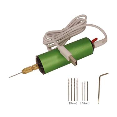 Imagem de Exercício Elétrico de Mini, Ajustável 0,8-1,2mm Com Cabo de Carregamento USB para Jóias de Resina, Madeira, Argila, Colar, Pulseira, Chaveiro, Escultura