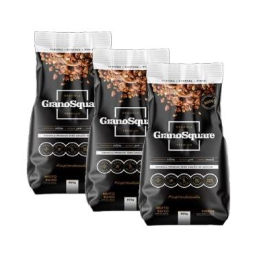 Imagem de Kit 3X: Granola Premium Zero Açúcar Sem Glúten GranoSquare 800g