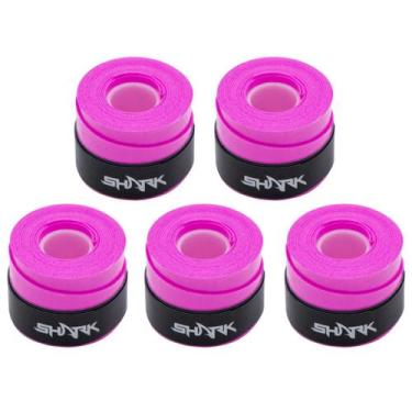 Imagem de Overgrip Pro Beach Tennis Pack 05 Unidades Shark, Rosa