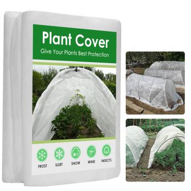 Imagem de Eowllo Coberturas de plantas ao ar livre para proteção contra congelamento de inverno, 3 m x 9 m, 27 g/m², cobertores de geada, cobertura de geada de jardim, capas flutuantes para proteção de pragas