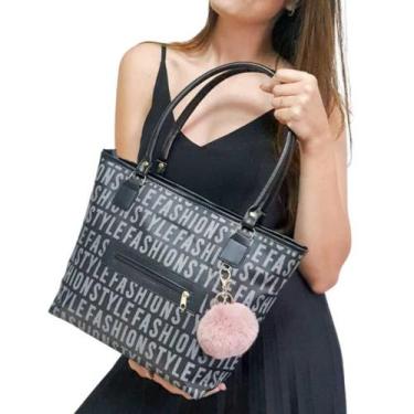 Imagem de Bolsa Feminina Grande De Ombro De Lado para Faculdade Trabalho Passeio