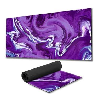 Imagem de Mouse Pad Gamer Abstract Liquid fundo de borracha 90x40cm 80x30cm 900x400 800x300 speed mousepad 90x40 80x30 (1, 80x30 cm) (Roxo, 80x30)