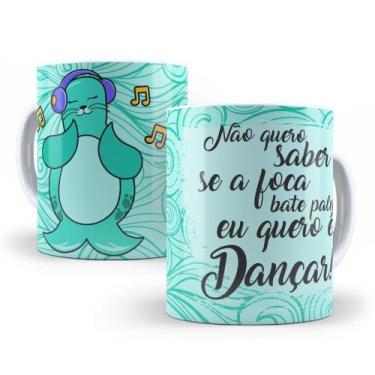 Imagem de Caneca de Cerâmica 325ml Foca Focada - Mecolour