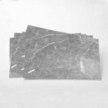 Imagem de Kit 10 Placas Adesiva Flexível para Parede Mármore Seda Persa 30x60cm 