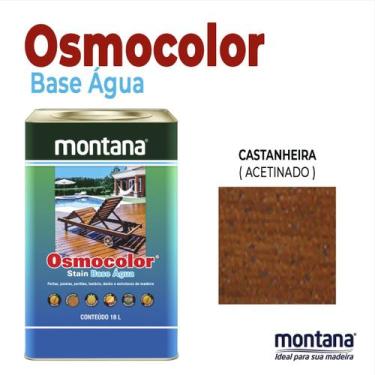 Imagem de Osmocolor Stain Preservativo Acetinado 18L Montana - Proteção para Mad