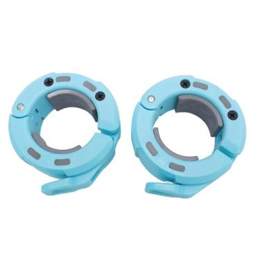 Imagem de Brancos de Barra, 2pcs Liberação Rápida Bloqueios de Barra de Peso de Barra de Barra de Barra de Barra Com Bloco de Silicone para Treino de Exercícios de Barragem de 50 Mm (cinza