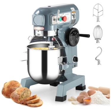 Imagem de Batedeira Profissional 14L com 3 Velocidades, Tigela em Aço Inoxidável e 3 Acessórios, 110V 600W, CuisinAid, Azul