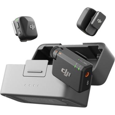 Imagem de Microfone dji mic mini sem fio 2 pessoas para câmera E smartphone (2 tx + 1 rx)