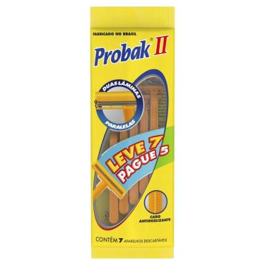 Imagem de Aparelho de Barbear Gillette Probak ii Descartável Leve 7 Pague 5